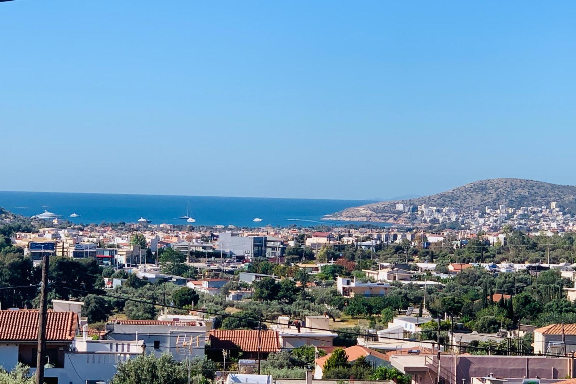 Thelfi Luxury Studio In Attica - Close To Varkiza Beach - Sea View Vári Kültér fotó