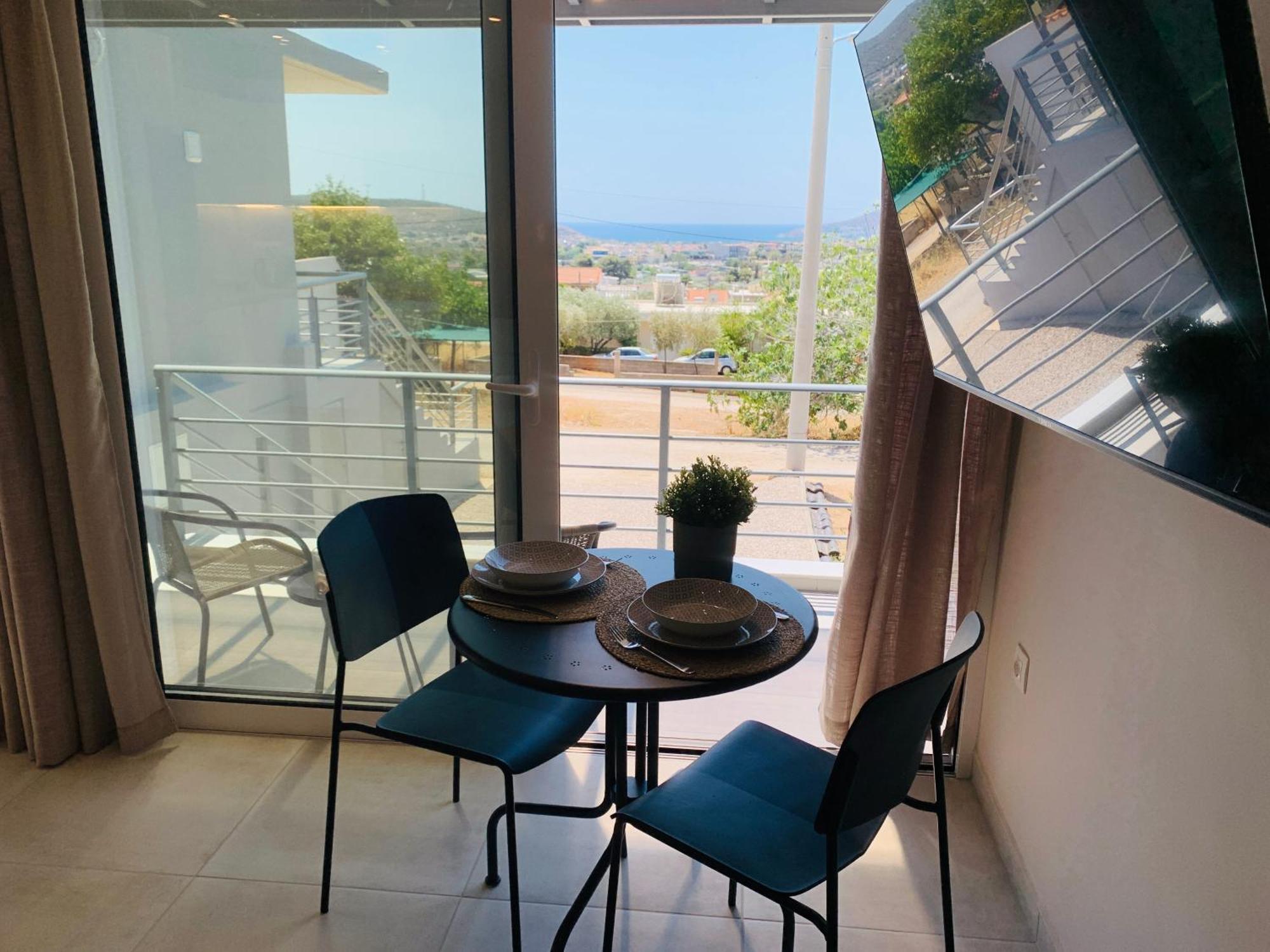 Thelfi Luxury Studio In Attica - Close To Varkiza Beach - Sea View Vári Kültér fotó
