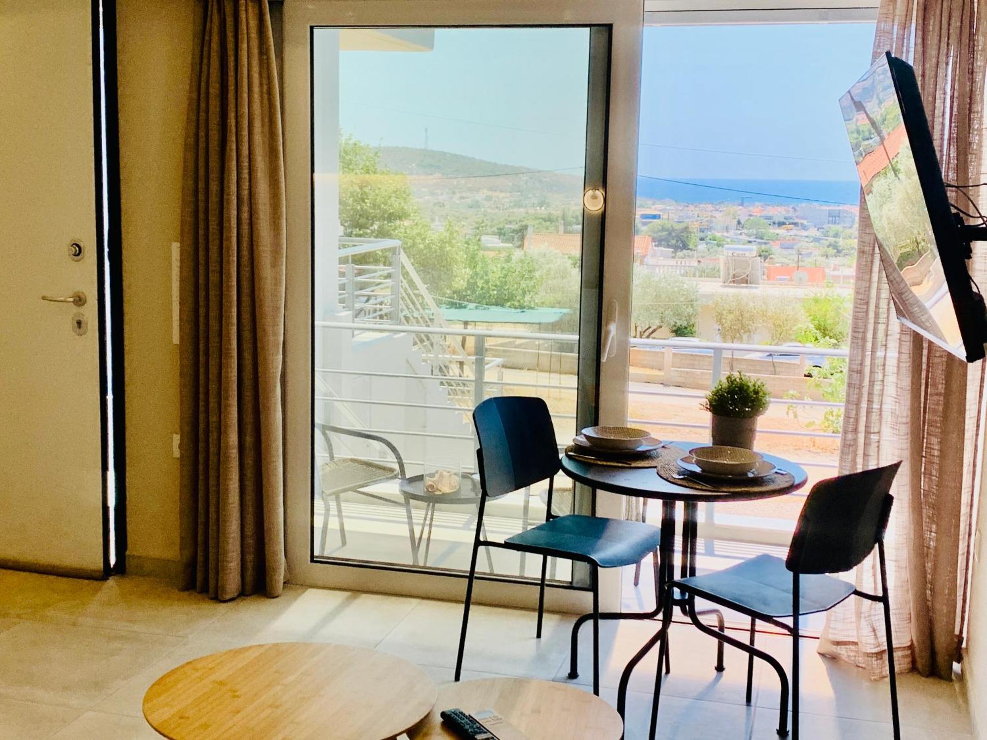 Thelfi Luxury Studio In Attica - Close To Varkiza Beach - Sea View Vári Kültér fotó